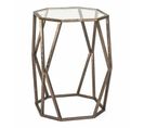 Table D'appoint Design En Verre "nila" 50cm Bronze