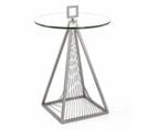 Table D'appoint Design Ronde "vnik" 57cm Gris