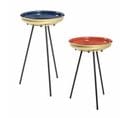 Lot De 2 Tables D'appoint "alice" 66cm Multicolore