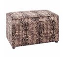 Coffre De Rangement "motif Serpent" 65cm Marron