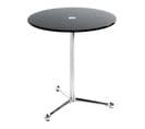 Table D'appoint Design "limana" 50cm Noir et Chromé