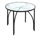 Table D'appoint Ronde Design "ondulé" 50cm Noir
