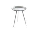 Table Basse Ronde Shyna En Métal 44cm - Argent