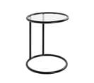 Table D'appoint Verre "blaise" 55cm Noir