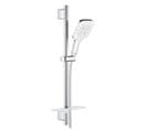 Pommeau De Douche Grohe Quickfix Vitalio Smartactive 130 3 Jets Avec Barre Et Tablette