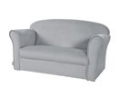 Canapé Enfant "Lil Sofa" Avec Accoudoirs - Rembourré De Velours Gris