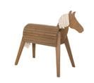 Cheval En Bois Massif Pour Enfants Avec Crinière Et Queue - Teck