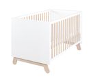 Lit Bébé Évolutif "Clara" - 70x140 - Convertible - Réglable En Hauteur