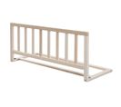 Barrière de Lit 90 cm - Protection Anti-Chute Sûre pour Bébés et Enfants - Bois Naturel