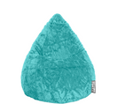 Pouf poire Fluffy Turquoise XL