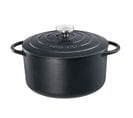 Cocotte Ronde En Fonte Émaillée 28cm Noire - 0401001028