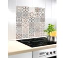 Fond Hotte Design Carreaux - L. 60 X L. 70 Cm - Beige