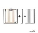 Barrière De Porte à Pression Easylock Plus Bois/metal 136,5 Cm - 144,5 Cm Nature/noir