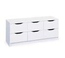 Commode Westphalen 6 Tiroirs Décor Blanc