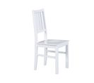 Lot de 2 chaises WESTERLAND en Bois Massif Blanc