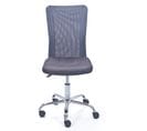 Chaise De Bureau Avec Roulettes BONNIE Gris Mesh Tissu Respirant