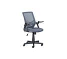 Fauteuil De Bureau Avec Roulettes JILLI Gris Mesh Tissu Respirant