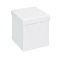 Pouf avec Coffre de rangement SETTI Blanc