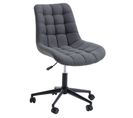 Chaise De Bureau Talia, En Tissu Gris Foncé