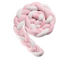 Tresse De Lit Snake Coussin Bébé Rose Et Blanc