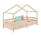 Lit Cabane Rena 90 X 200 Cm, En Pin Massif Naturel