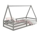 Lit Cabane Sila 90 X 200 Cm, En Pin Massif Gris