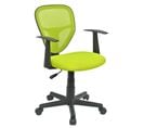 Chaise De Bureau Pour Enfant Studio Pivotant Et Ergonomique Avec Accoudoirs Hauteur Réglable, Vert