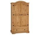 Armoire En Pin Salsa Style Mexicain, Avec 2 Portes Et 1 Tiroir