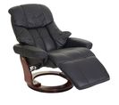 Mca Fauteuil Relax Calgary 2 Cuir Charge 150kg Noir Couleur Noix