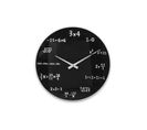 Horloge Murale Mathématique En Verre - Noir - D 36 Cm