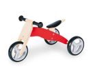 Tricycle En Bois Charlie En Bois De Bouleau Rouge Naturel