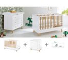 Ensemble Chambre Bébé « pan » Large, Étagère Murale Incluse, à 3 Éléments