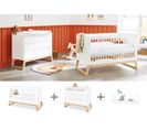 Ensemble Chambre Bébé « bridge » Large, Étagère Murale Incluse, à 3 Éléments