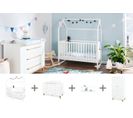 Ensemble Chambre Bébé « hilda Et Pan » Extra Large, Étagère Murale Incluse, à 4 Éléments