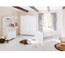 Ensemble Chambre Bébé « Florentina » Large Grande + Lit Bébé 120x60, Étagère à Poser Large Incluse