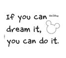 Stickers Citation Walt Disney -you Can Do It-