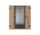 Armoire 4 Portes Dont 2 Miroirs Et 2 Tiroirs - L180 Cm