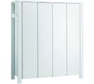 Armoire Bébé 4 Portes Bois Laqué Blanc Milano L 179 X H 200 X P 60 Cm