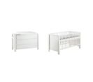 Ensemble Lit Commode Enfant Milano, Blanc