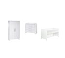 Chambre D'enfant Nordic White, Armoire 2 Portes