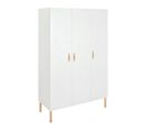 Armoire 3 Portes Melody White Bois