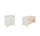 Ensemble Lit Enfant Commode à Langer Venice Grey