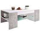 Table Basse Tunas 3 Blanc En MDF 100x50x35 Cm