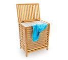 Panier Linge Corbeille Bambou Couvercle