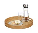 Plateau De Service Rond En Bambou 38.5x38.5x5