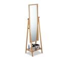 Miroir Sur Pied En Bambou Inclinable