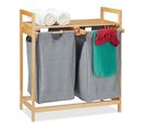 2 Paniers À Linge Avec Rangement