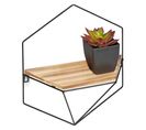 Étagère Murale De Forme Hexagonale en MDF 31x13.5x35