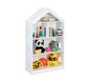 Bibliothèque Maison Verticale Pour Enfants 71x31x122 Blanc