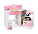 Bureau Et Chaises Enfants, Motif Cygne